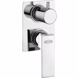 Miscelatore doccia incasso installazione a muro con deviatore a due uscite cromo lucido serie Twinkle di Jacuzzi Rubinetteria ...