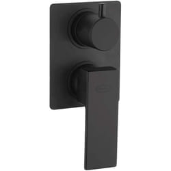 Miscelatore ad incasso per doccia con deviatore nero opaco Jacuzzi Rubinetteria Twinkle