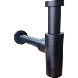 Sifone d'arredo Nero opaco Jacuzzi Rubinetteria tondo