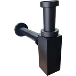 Sifone d'arredo Nero opaco Jacuzzi Rubinetteria quadro