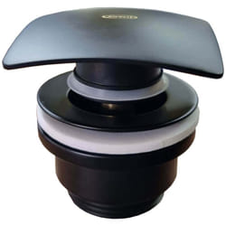 Jacuzzi - Piletta Click clack Rubinetteria a testa quadra nero opaco universale con o senza troppopieno universale