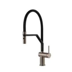 Gessi Inedito Nero, Acciaio inox
