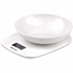 Bilanca da cucina elettronica con ciotola Display LCD Display 45 x 22mm Ciotola inclusa Misurazione 1 gr / 5 Kg Autospegnimen ...