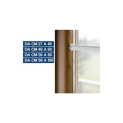 Bastone tenda estensibile a pressione a vetro molla bacchette 2 pezzi (13801V) da cm 27 a 40 (13801)