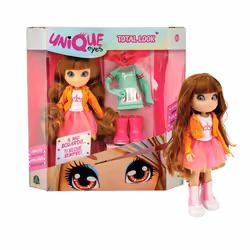 Magic Eyes Bambola articolata alta 25cm, con occhi grandi magici e profondi, segue il tuo sguardo, Amy, Sofia e Rebecca Fashion Doll con extra outfit - Vista aggiuntiva 6