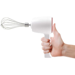 Beper - P102SBA007 Sbattitore ricaricabile senza filo, Impastatore ricaricabile, 20W, 2 Fruste in Acciaio inossidabile, 5 Velocità, Unico Tasto