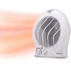 Beper - P203TER202 Termoventilatore, 2000W, 2 Potenze selezionabili, Termoventilatore compatto con Termostato regolabile, Modalità Eco e