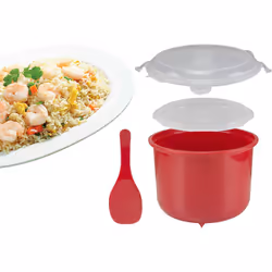 Ideale per cucinare in modo semplice e veloce il riso, cereali, couscous, orzo ecc., servirli direttamente in tavola e conser ...