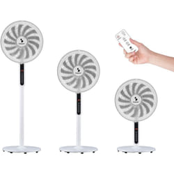 P206VEN151 Ventilatore a Piantana 13 Pale e Ventilatore da Tavolo, 3 Altezze in 1 - Ventilatore Potente Silenzioso Con Telecomando e Timer - Beper