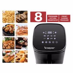 Beper P101FRI051 friggitrice Singolo 5 L Indipendente 1400 W Friggitrice ad aria calda Nero