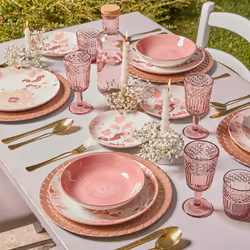 Tognana Porcellane Roselyn servizio da tavola 18 pz Porcellana Rosa, Bianco - Vista aggiuntiva 2