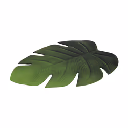 Tognana Porcellane Tovaglietta rettangolare foglia in silicone e plastica 48x38 cm, Ovale, Verde, Monocromatico, Plastica, Si ...