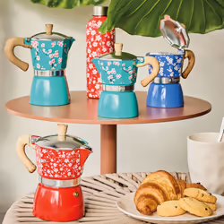 Tognana Porcellane V44300BJAPA caffettiera manuale Moka Blu