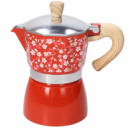 Tognana Porcellane V44300CJAPA, Moka, Rosso, Alluminio, 3 tazze, 1 pz