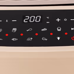 Tognana Porcellane D2DFA06IRCH friggitrice Singolo 9,2 L Indipendente 2150 W Friggitrice ad aria calda Beige, Nero