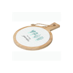 Tognana Porcellane TW8TA17419G tagliere da cucina Rotondo Porcellana, Legno Multicolore