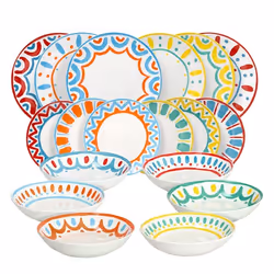 Tognana Porcellane MC07018M264, 6 persona(e), Porcellana, Multicolore, Rotondo, 27 cm, 20 cm