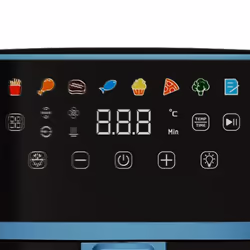 Tognana Porcellane D2DFA12IRZU friggitrice Singolo 6 L Indipendente 1700 W Friggitrice ad aria calda Nero, Blu - Vista aggiuntiva 2