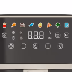 Tognana Porcellane D2DFA12IRZU Singolo 6 L Indipendente 1700 W Friggitrice ad aria calda Nero, Champagne - Vista aggiuntiva 2