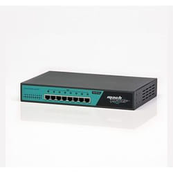Mach Power NW-SP8-002 switch di rete Non gestito Fast Ethernet (10/100) Supporto Power over Ethernet (PoE) Nero