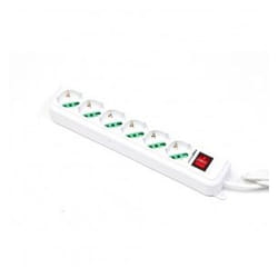 Mach Power MP-SL3006 prolunghe e multiple 1,5 m 6 presa(e) AC Interno Bianco