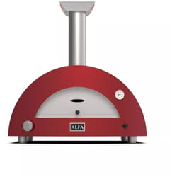 forno pizza a gas alfa "moderno" colore rosso 2 pizze
