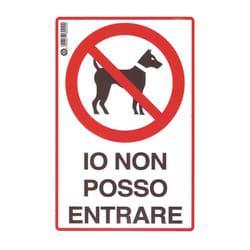 Fraschetti - Cartello io non posso entrare - cm.20x30h.