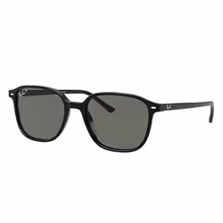 Ray-Ban LEONARD, Adulto, Unisex, Quadrato, Nero, Lenti con polarizzazione, Acetato