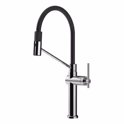 Gessi 60664, Estraibile, Nero, Cromo, Leva sanitaria, Singolo, 3,5 cm, Piano