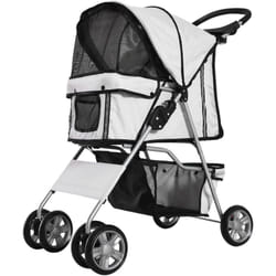 Pawhut - Passeggino per Cani, Carrello Pieghevole per Animali Domestici