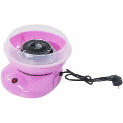 Homcom - Macchina per Zucchero Filato in Acciaio Inox Alluminio e pp 450W Rosa