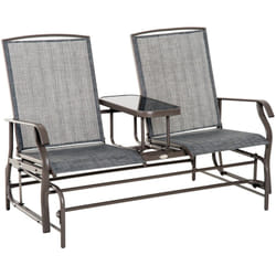 Outsunny - easycomfort – dondolo da giardino a due posti con tavolino 81 × 147 × 100cm