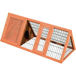 Pawhut - Gabbia per Conigli e Piccoli Animali in Legno di Abete per Esterno