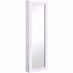 Descrizione: Questo raffinato mobiletto portagioie con specchio offre grande spazio per sistemare i tuoi gioielli preziosi co ...
