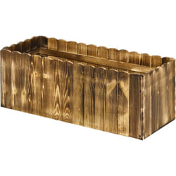 Outsunny - Fioriera da Esterno Rettangolare per Piante e Fiori in Legno di Abete