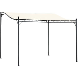 Outsunny - Gazebo Pergola 3x3m da Esterno, Giardino o Terrazzo con Tenda
