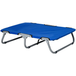 Brandina per Cani Cuccia Lettino Rialzata Pieghevole, Blu - Pawhut