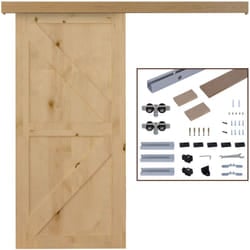 Homcom - Binario con Kit di Accessori per Porte Scorrevoli in mdf