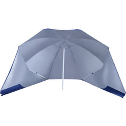 Ombrellone da Giardino Tenda Parasole 2 in 1 in Ferro e Poliestere - Outsunny