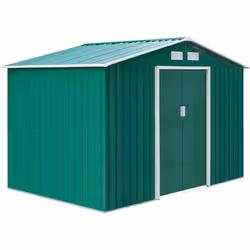 CASETTA BOX PORTA ATTREZZI DA GIARDINO OUTSUNNY Un'ottima soluzione per riporre le attrezzature da giardinaggio. DISPOSIZIONE ...
