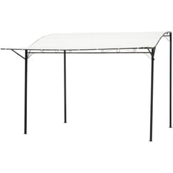 Outsunny - Gazebo Pergola da Esterno 3x2.5m con Copertura in Tessuto