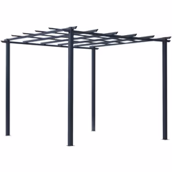 Descrizione: La pergola da giardino Outsunny ha un design elegante perfetto per ogni spazio all'aperto. La struttura in metal ...