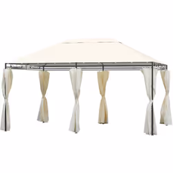 Descrizione: Questo elegante gazebo 4x3 metri Outsunny è perfetto per organizzare feste all'aperto, picnic in famiglia, campe ...