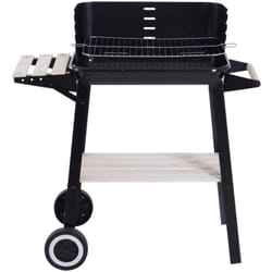 Outsunny - Barbecue a Carbone da Balcone e Giardino Regolabile e Ruote