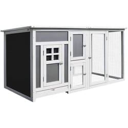 Pawhut - Pollaio per Galline Ovaiole con Tetto Impermeabile