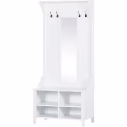 Descrizione: Questo versatile Mobile Homcom comprende un attaccapanni, una scarpiera e uno specchio. Ideale per camera da let ...