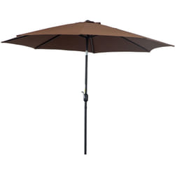 Outsunny - Ombrellone da Giardino 3x2.5 m Inclinabile con Palo Smontabile