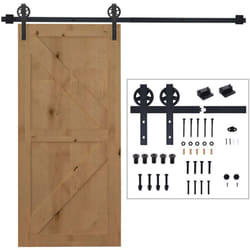 HOMCOM Set Accessori Binario Spessore 34-40mm per Installazione Porta