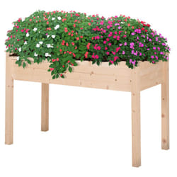 Orto Urbano Pensile Tavolo Porta Piante con Fodera per Giardino - Outsunny