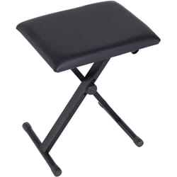 Homcom - Panca per Imbottita Pianoforte, Nero, 39x29x47cm